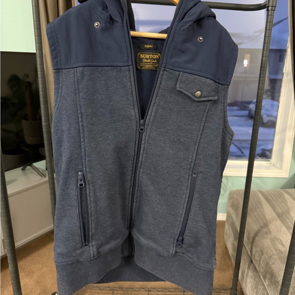 Burton Jackets & Blazers - Burton Navy Hooded Vest